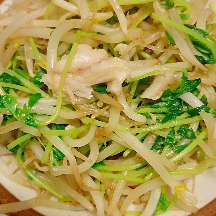 リメイク料理 かます刺身ともやし豆苗の炒めもの レシピ 作り方 By 料理初心者のレシピです 楽天レシピ リメイク料理 かます刺身ともやし豆苗の炒めもの レシピ 作り方 By 料理初心者のレシピです 楽天レシピ